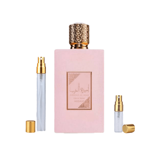 Decant de Perfume Árabe Ameerat Privê Rose Al Arab de Lattafa - 5ml e 10ml - Rihla Perfumaria