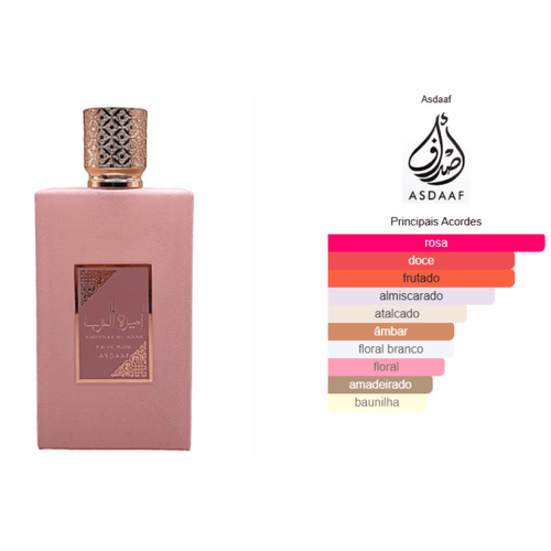 Decant de Perfume Árabe Ameerat Privê Rose Al Arab de Lattafa - 5ml e 10ml - Rihla Perfumaria