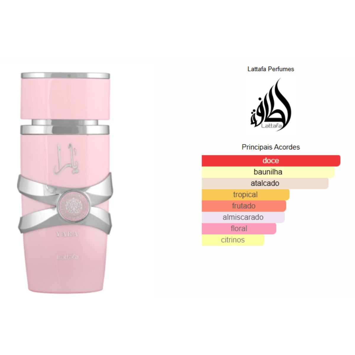 Decant Perfume Árabe Feminino Yara de Lattafa - Decant de 5ml e 10ml - Rihla Perfumaria