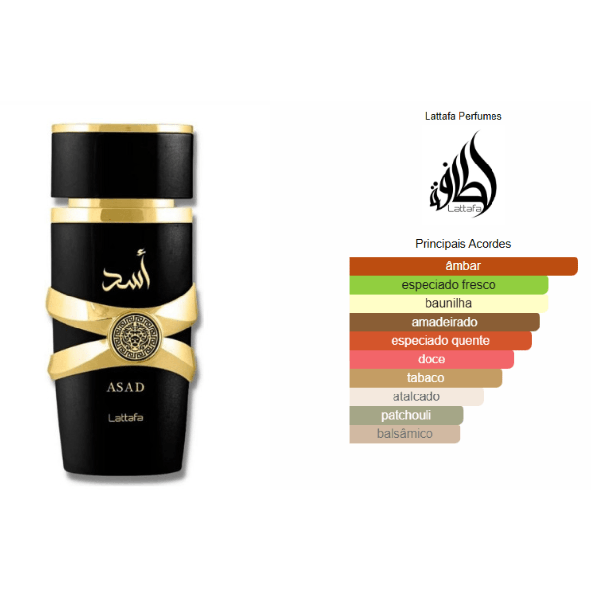 Decant Perfume Árabe Masculino Asad de Lattafa - Decant de 5ml e 10ml - Rihla Perfumaria